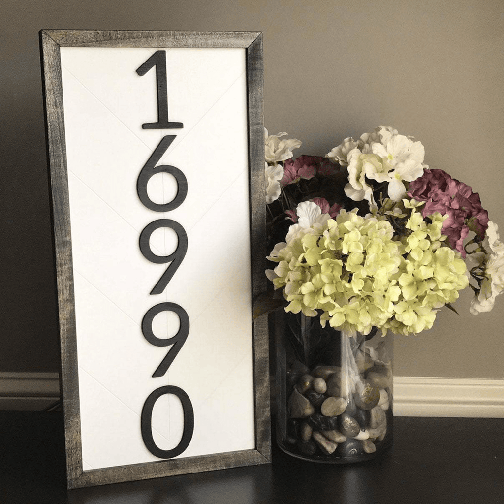 Farmhouse Address Sign | White Fig Studio