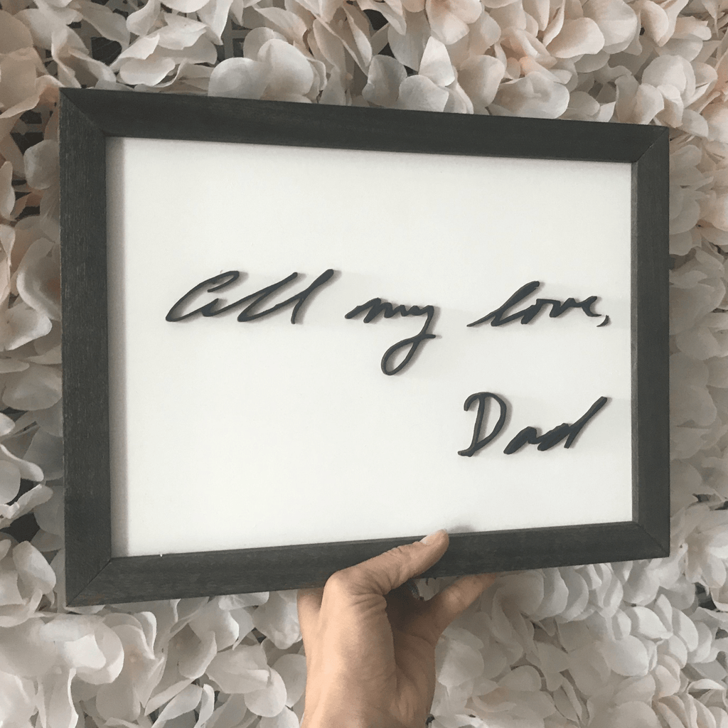 Custom Handwriting Signs | White Fig Studio
